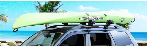 INNO INA446 Surf-Wind-Long Board Locking Roof Carrier w/Board Pads - Holds (1) Kayak or (1) Canoe or (2) SUP/Wind/Surf-Boards