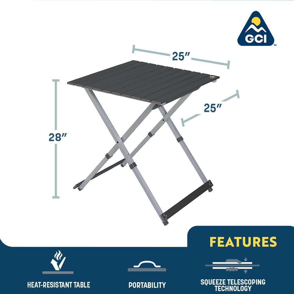 Portable GCI Outdoor Folding Table - Lightweight, Compact, Ideal for Camping & Picnics