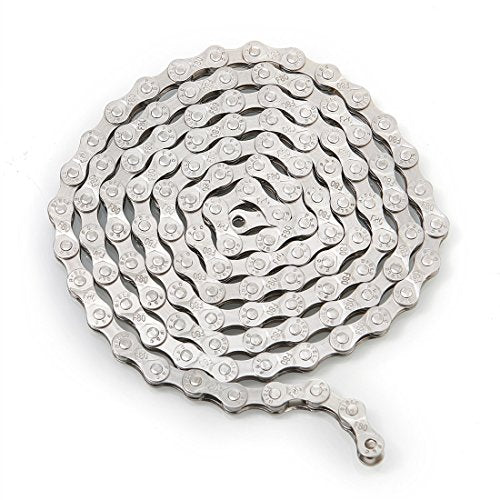 Silver Gold 6-8 Speed Bicycle Chain Set - 116 Links, 1/2x3/32 Inch - Variation of Silvse