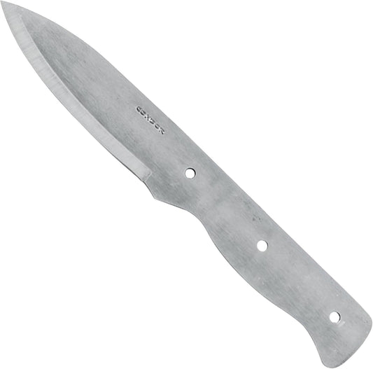 Condor Tool & Knife Bushlore Blade Blank - 1075 High Carbon Steel - Knife Blank with a Scandi Grind - Product is Sold Without Sheath - 4.3in Blade - 4.6oz
