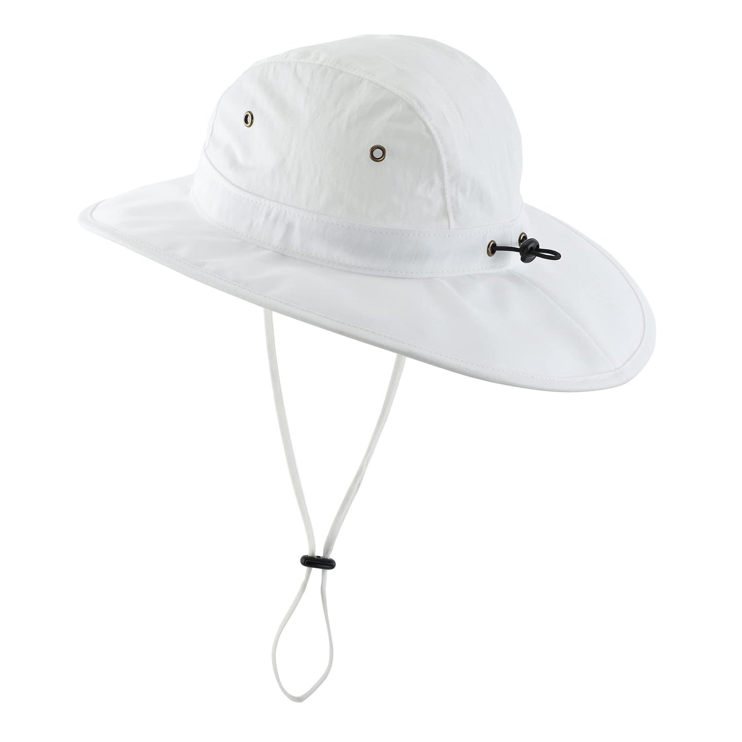 Home Prefer Summer UPF 50+ Men's Bucket Sun Hat Wide Brim Fishing Hat Safari Hat (White)