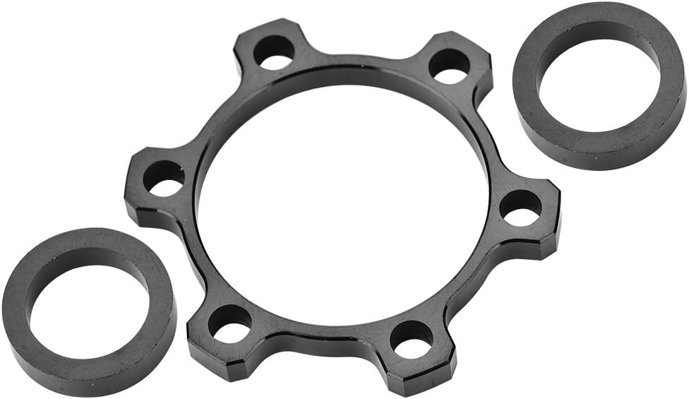 Alloy Bike Hub Adapter Conversion Front 100 * 15 to 110 * 15 - Rear 142 * 12 to 148 * 12 Freewheel Threaded Hubs Adaptor Disc Brake Rotor Bolts