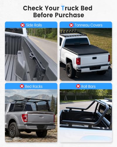 Adjustable Truck Bed Bike Rack for Pickup with 360° Swivel Clamp
