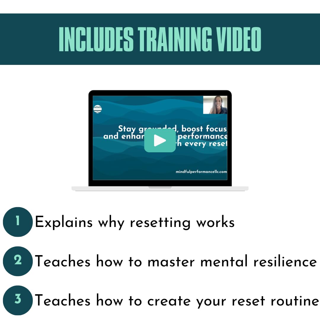 5 Pieces - BWYFA Reset Bands - Grip Bands for Pickleball Paddles, Tennis Rackets, and Hockey/Lacrosse Sticks + Video Course to Master Mental Resilience - 5 Pieces - BWYFA (Be Where Your Feet Are)