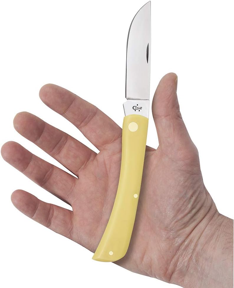 Case WR XX Pocket Knife Yellow Synthetic Sod Buster Item #038 - (3138 Cv) - Length Closed: 4 5/8 Inches