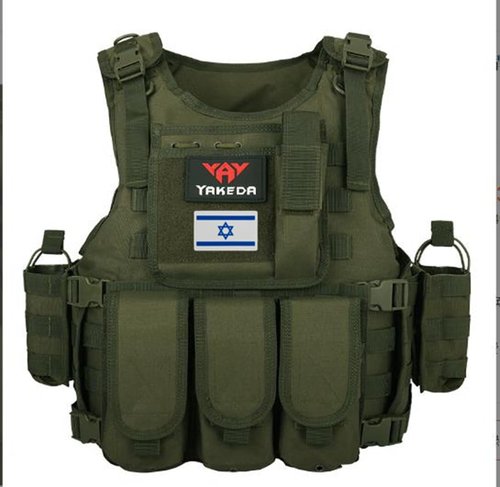 Uijokdef 2 PCS Israel Flag Patches Hook Fastener PVC Tactical Military National Israel Patch