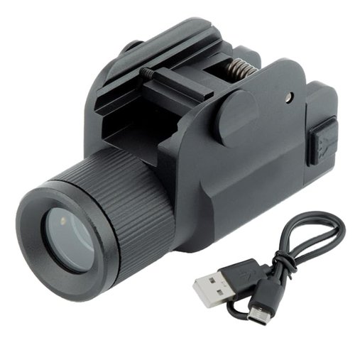 LEGEED Tactical Flashlight, 1200 Lumen Rechargeable Pistol Light, Compatiable for Picatinny Rail, Black