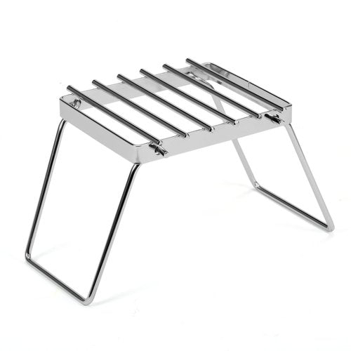 YIWENG Stove Stand, Multifunctional Folding Campfire Grill Portable Stainless Steel Camping Grill Grate Gas Stove Stand