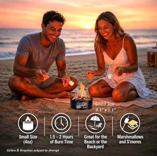Mini Fire Pit for Camping & Outdoors - Small 1-Pack - Portable Made in USA