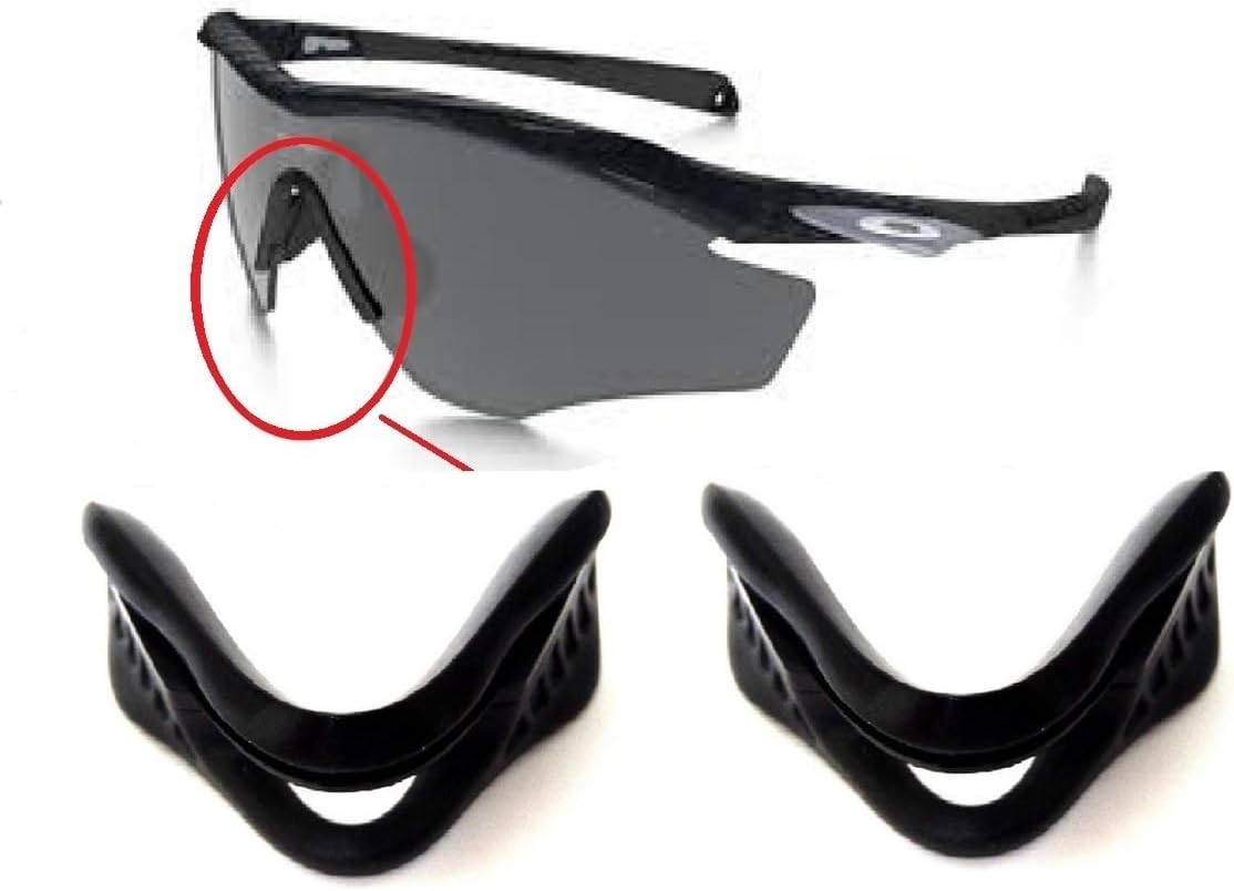 Galaxy Nose Pads Rubber Kits Compatible For Oakley M2 Frame Sunglasses Black Color