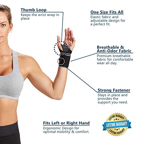 Adjustable Wrist Brace Support for Carpal Tunnel and Pain Relief