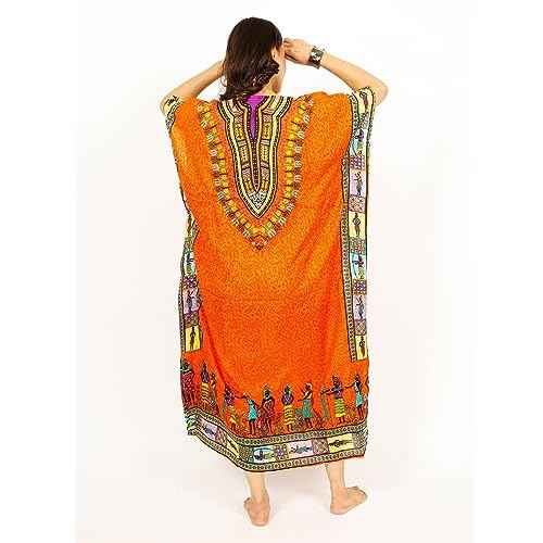 Kaftan Dress Plus Size Polyester Long Maxi Beach Cover Ups Caftan Loungewear House Dresses for Women