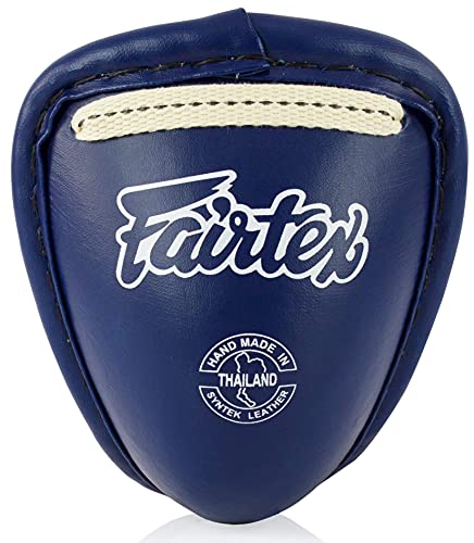 Fairtex Steel Groin Cup Muay Thai Kickboxing Protection Blue Medium