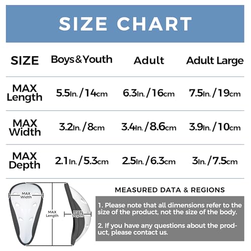 Youth Baseball Athletic Cup Protector Medium Hard Shell White - Boys Men Sports Gear
