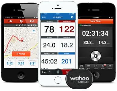 Wahoo RPM Cycling Cadence Sensor for Outdoor, Spin and Stationary Bikes, Blue