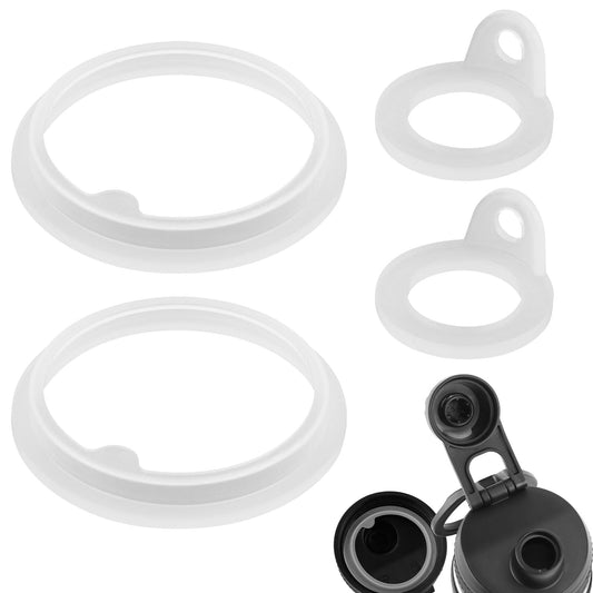 4pcs Gasket Replacement for TAKEYA Actives, Silicone Sealing Ring Gaskets Seal Parts Leak-Proof Water Bottle Lid O Ring Replacement Compatible with TAKEYA Actives All OZ (Not for TAKEYA Originals)