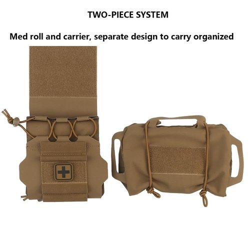 Tactical IFAK Pouch,Rapid Tear-Away Two-Piece System First Aid Kit Medical Pouches Emergency Survival Bag
