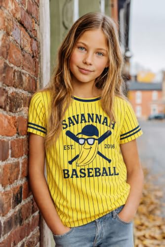 Kids Baseball Shirt Toddler Boys Girls Short Sleeve Sport Tee for Team Fans