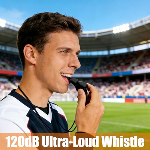 Fya 120dB Loud Coach & Referee Whistle with Lanyard – Eco-Friendly, Pealess, Durable, 2 Pack