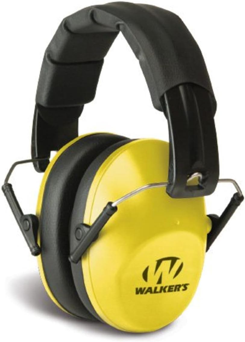 Walker's Unisex Adult's Lightweight Foldable Hearing Protection 22 dB Noise Reduction Pro Low-Profile Earmuffs