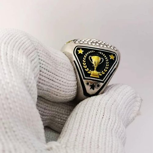 guancrown Goat Championship Rings Award Trophy Medal Greatest of All Time Gift for Tournament or League Champion Winner (just Ring, Size 10)