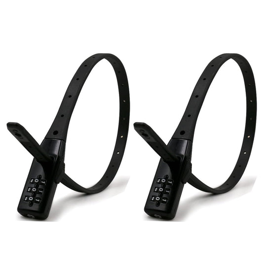 HOUSON 2 Pack Zip Tie Cable Lock, 54cm Bicycle Band Lock with 3-Digit Combination Code, Multi Purpose Lightweight Flexible Security Motorcycle Helmet Bike Lock