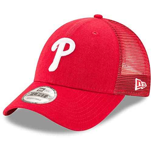 New Era Philadelphia Phillies Primary Logo Trucker 9Forty Adjustable Hat