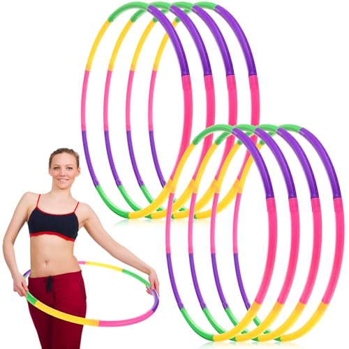 26 Inch Color Detachable Hoop Fitness Waist Exercise Ring for Cardio & Gym