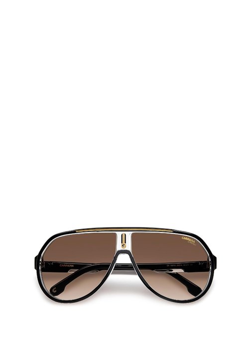 Carrera Men's 1057/S Square Sunglasses, Black Gold, 64mm,11mm + 1