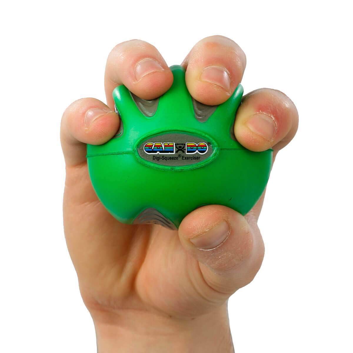 FEI 10-1982 Eif CanDo Digi-Squeeze Hand Exerciser, Green, Medium