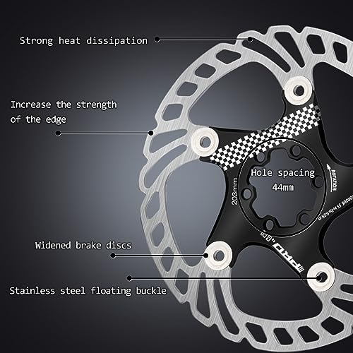 Floating Bike Disc Brake Rotor 140mm Black - Strong Heat Dissipation