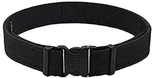 Uncle Mike's Mirage Plain Ultra Duty Belt with Hook and Loop Lining (Large, Black)