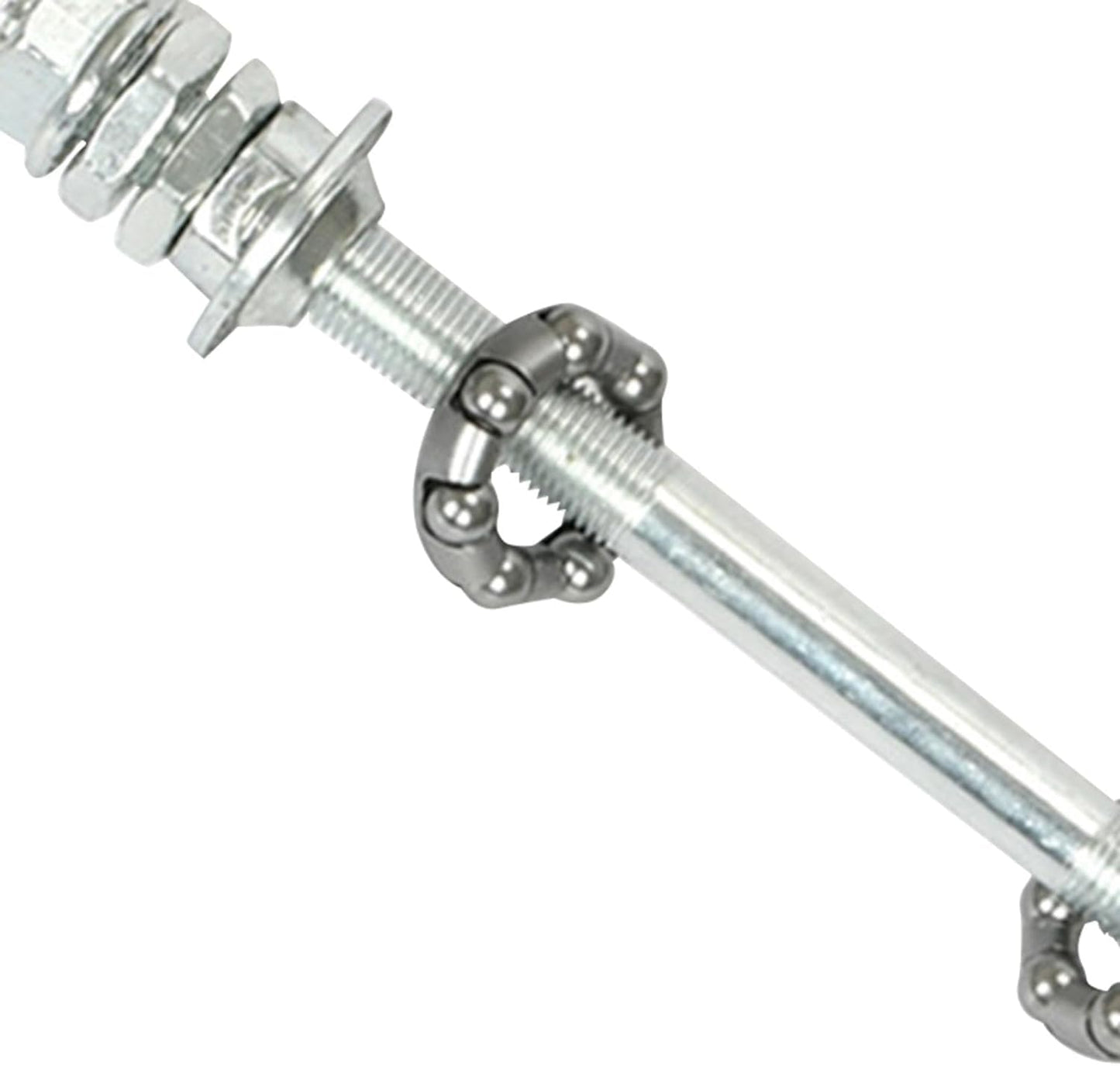 6.89 inch Bike Rear Axle Bearings, Silver, High Strength, Lightweight, Simple Installation, Replacement Wheel Hub Axle, General Purpose