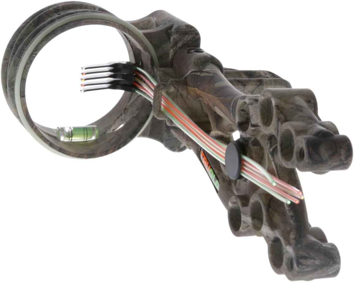 TruGlo Carbon Xtreme 5-Pin Archery Bow Sight - Ultra-Lightweight, Adjustable for Right & Left-Hand Shooters