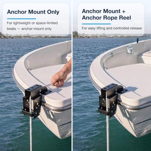 Boat Anchor Lift System 35 lbs Capacity - Marine Anchor Rope Guide