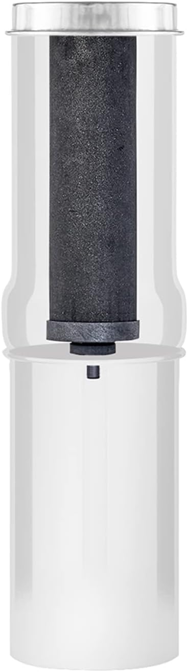 Go Berkey Water Filter Kit with 1 Qt. Berkey Gravity Fed Water Filter System, Sport Berkey Bottle and Black Berkey Primer