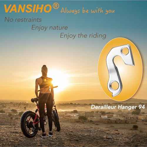 VANSIHO Bicycle Derailleur Hanger 94 for GT, Aggressor, Avalanche, KHS, Timberline, Kestrel, Kettler, Mongoose - Silver