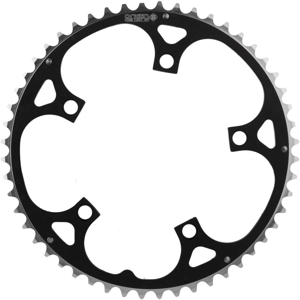Origin8 Alloy Ramped Chainrings, Black/Silver