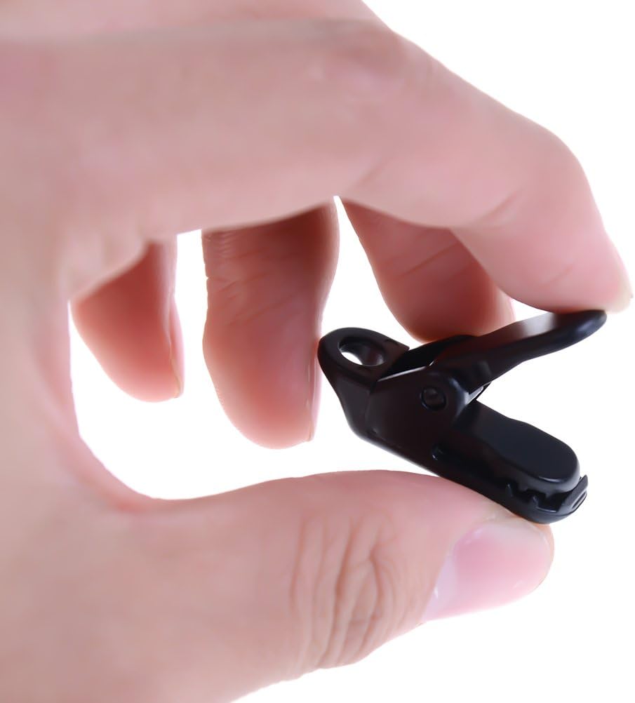 20 Pack Small Tarp Awning Clamp Set - Black Tarp Clips Jaw Tent Snaps for Camping
