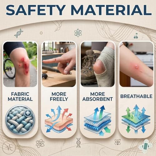 120pcs Small Face Bandage Set - Round & Oval Breathable Adhesive Bandages