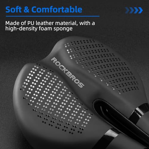ROCKBROS Bike Seat Bike Saddle Comfortable Waterproof Ergonomic Design Bike Seat Cushion for City MTB Racing Bikes