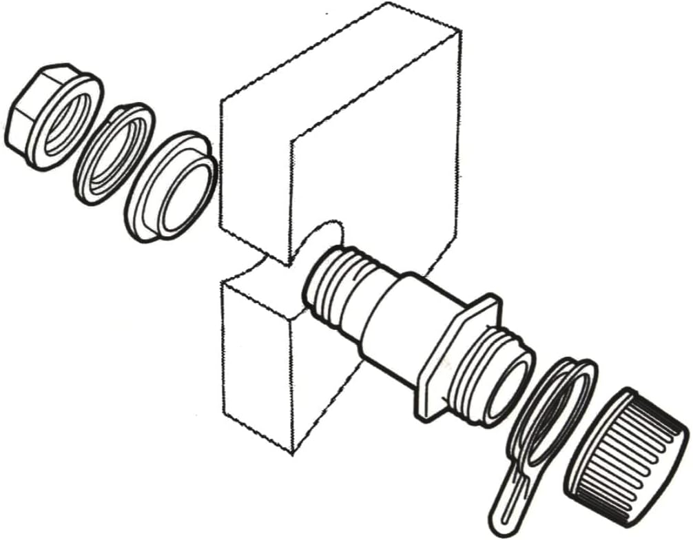 Igloo Replacement Drain Plug Set - Threaded Design (2-Pack) for Coolers