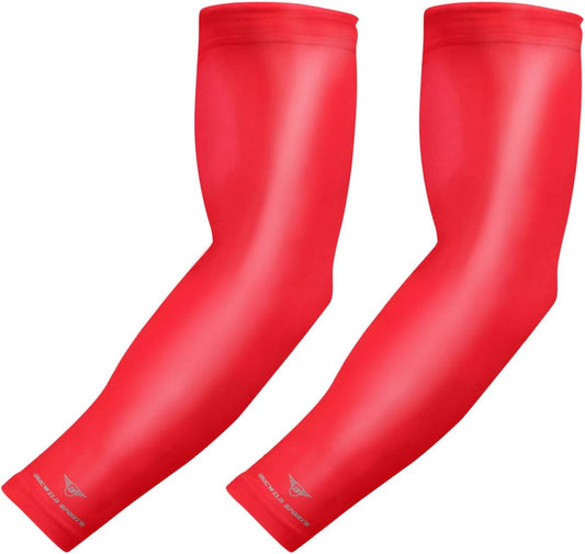 Solid Color Compression Arm Sleeves by Bucwild Sports Youth & Adult (1 Pair)