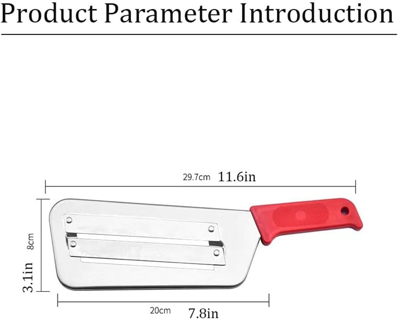 2025 New Stainless Steel Shredder Knife,304 Stainless Steel Cabbage Shredder,Multifunctional Shredders Knife For Vegetabless,Non-Slip Base,Double Blade,Easy To Use (Black)