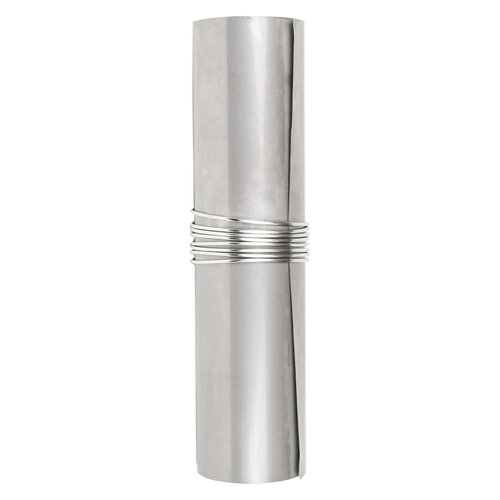 TrekRevive Titanium/Stainless Steel Rollable Chimney Pipe, Lightweight and Portable, DIY Folding Chimney for Hot Tent Stove, Titanium Tent Stove, Hot Tent Camping(Titanium, 2.5m/8.2ft)