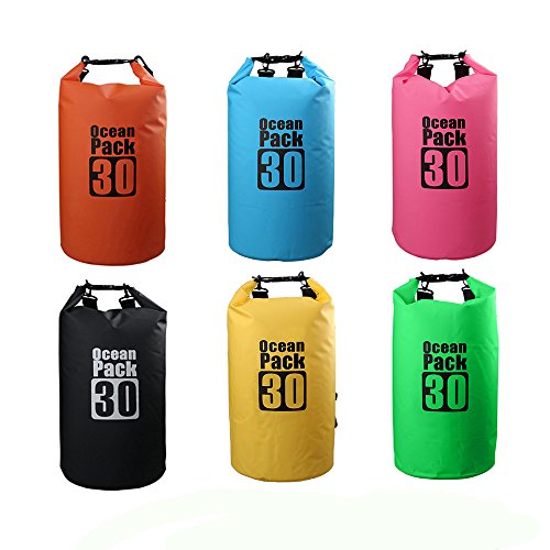 Bear Outdoor Waterproof Dry Sack Bag Blue 30L for Boating Camping Hiking