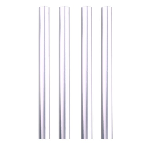 Azarxis Tent Pole Repair Sleeve Kit Tent Rod Tube Spare Splint Kit for Tent Poles, Inner Diameter Φ9mm for Tent Pole with a Diameter Within 7.9-8.5mm (Silver - 4 Pack - for Tent Pole 7.9-8.5mm)