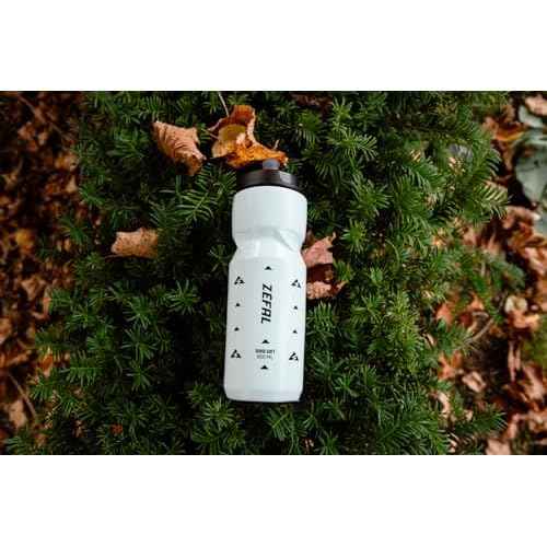 Zefal Sense Soft 80 Bike Water Bottle ? 800ml (27oz) ? White ? Soft Cap & Nozzle, Easy-Clean Removable Valve, BPA-Free, Odorless Polypropylene, Lightweight & Cage-Compatible