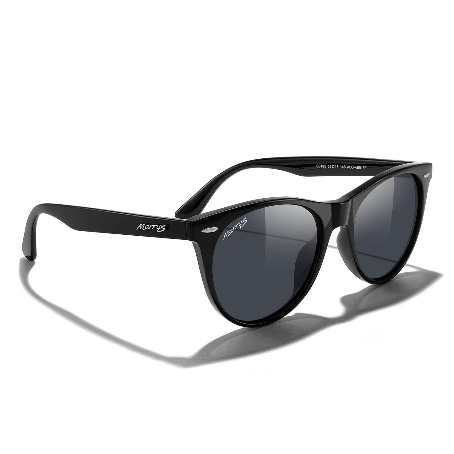 MERRY'S Retro Round Polarized Sunglasses for Women Fashion Trendy Shades S6185