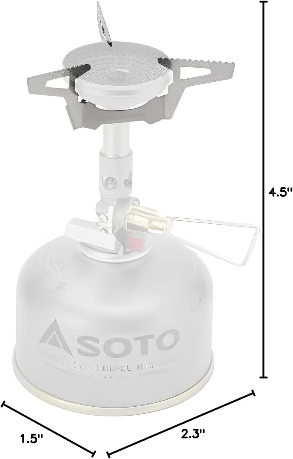 SOTO TriFlex and 4Flex WindMaster Stainless Steel Stove Stand, Lightweight, User-friendly and Stable (Stove Not Included)